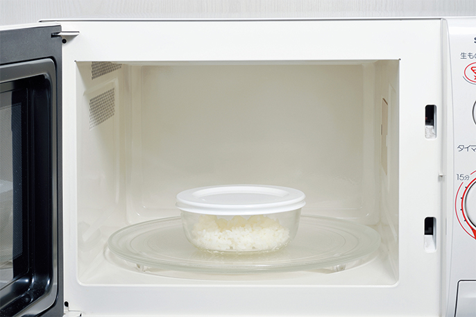 冷凍ご飯は、耐熱ガラス保存容器が◎