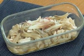 ささみときのこのポン酢あえ