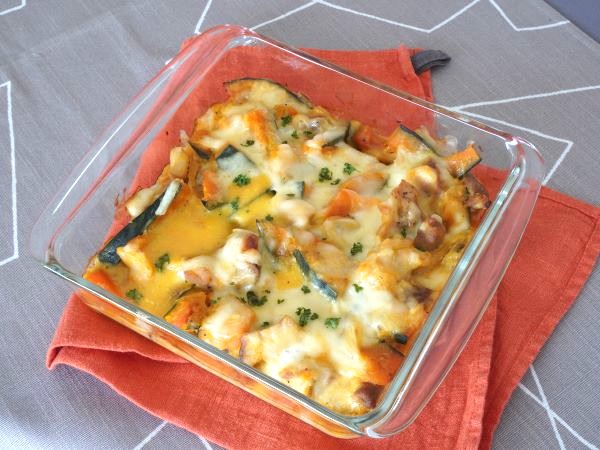 かぼちゃの豆乳みそグラタン