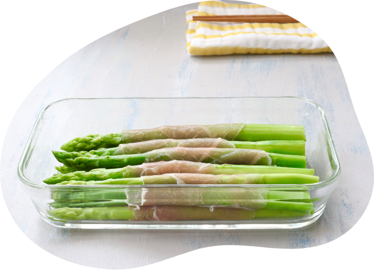 長い食材も、切らずにそのまま