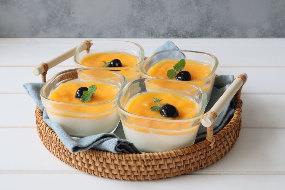 マンゴーのミルクプリン