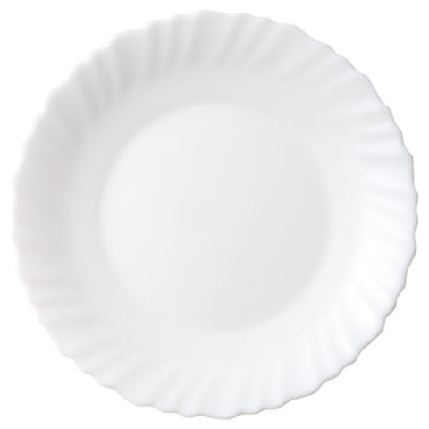 ファミエット 小皿 シルクホワイト（プレート 19cm）