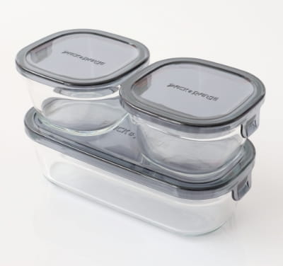 パック＆レンジ3点セット（山本ゆりコラボ ダークグレーver）