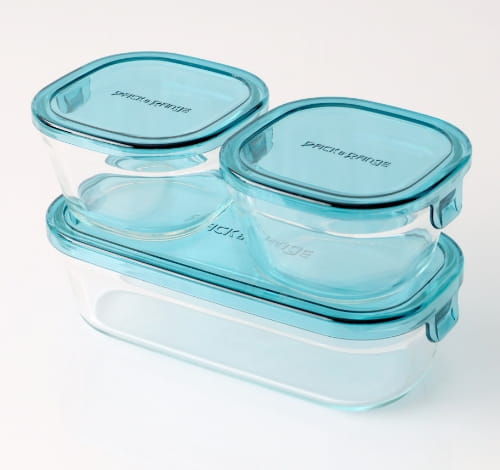 パック＆レンジ3点セット（山本ゆりコラボ ターコイズブルーver）