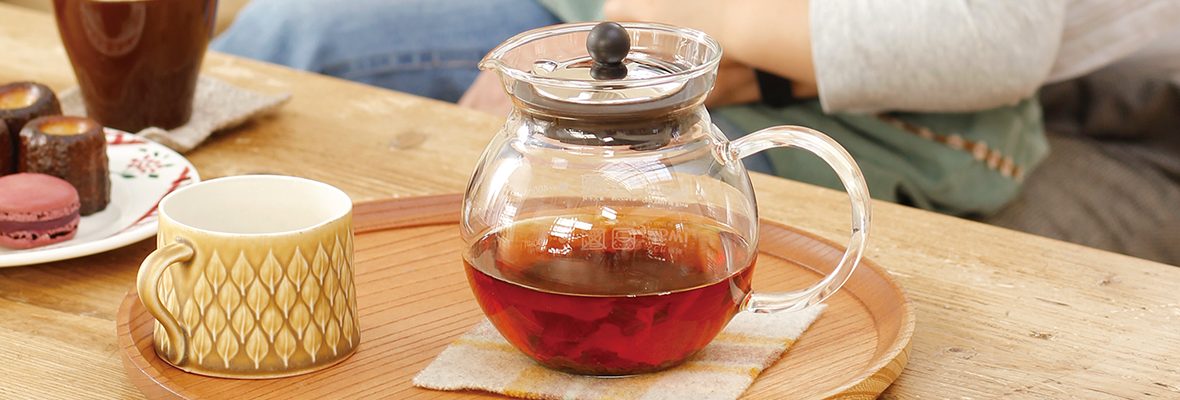 おしゃれな耐熱ガラスポットでお茶を楽しもう。iwakiおすすめの商品を